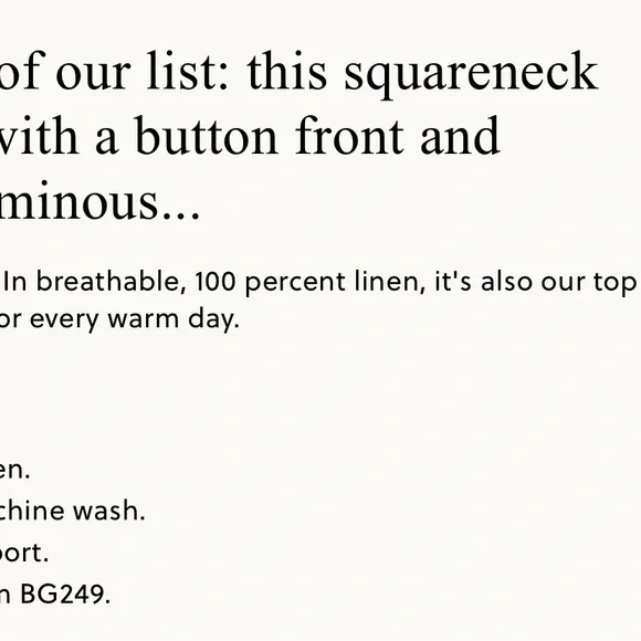 J. Crew Squareneck Button-Front Linen Top - Picture 3 of 3